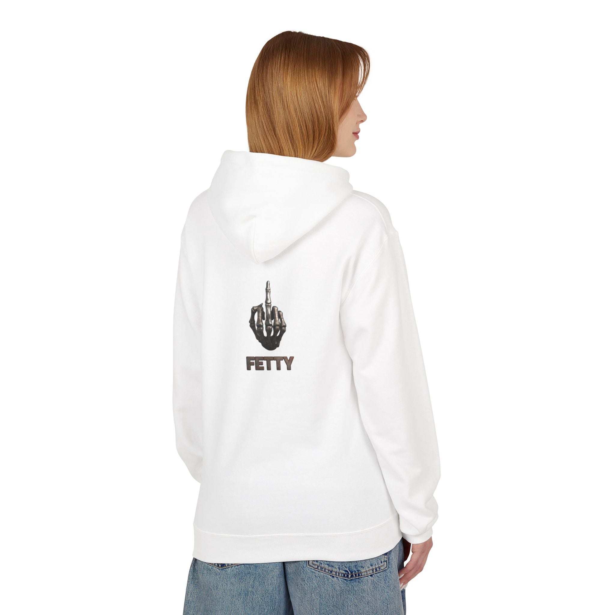 Hoodie — Elegant Monogram 'FF' Logo with 'Kevan Hagan' Script Back