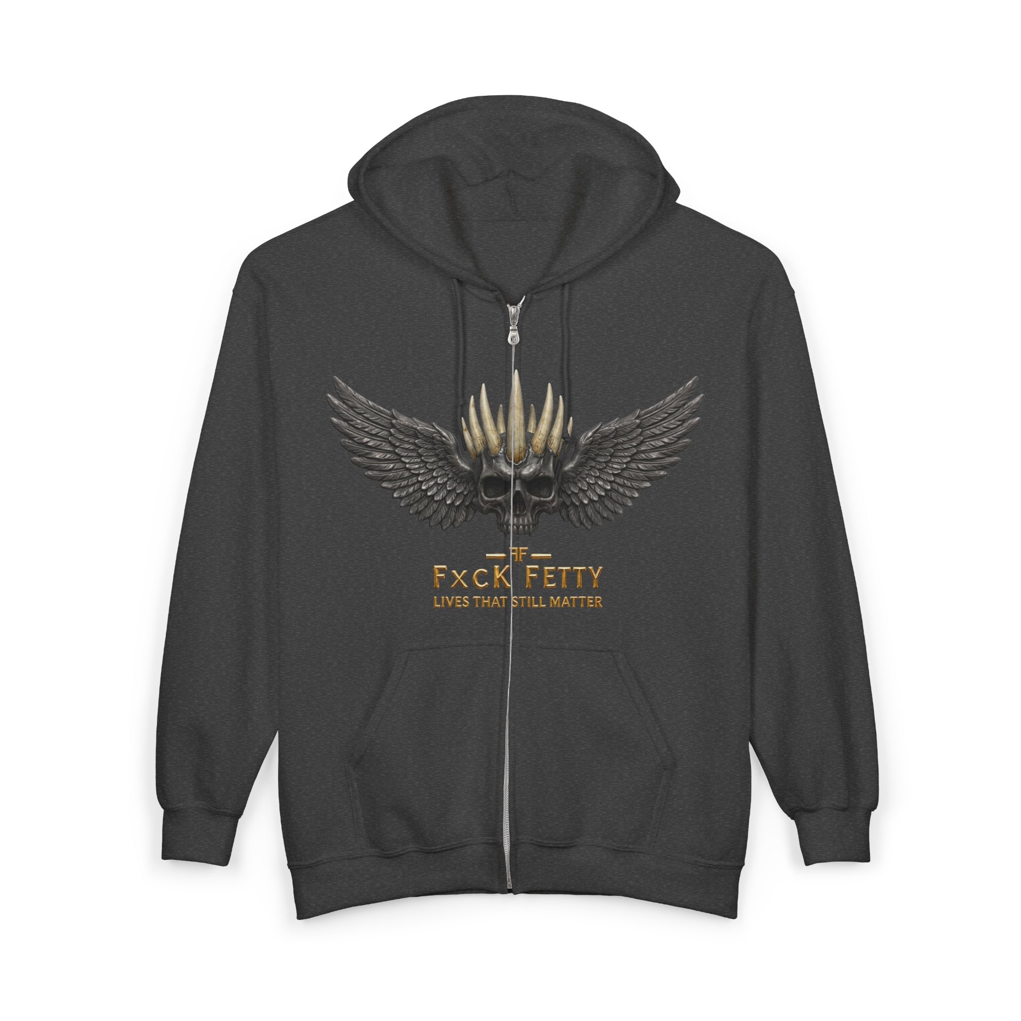 Winged Bullet Zip Hoodie — "Pack Fetti" Tactical Ammo Design
