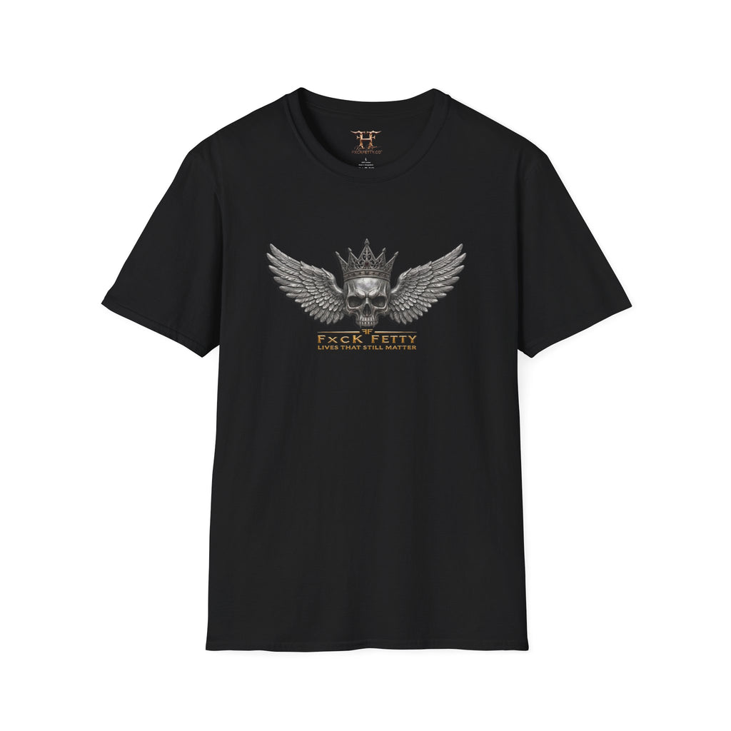 Skull & Crown Tee — Winged Skull 'Fxck Fetty' Graphic T-Shirt