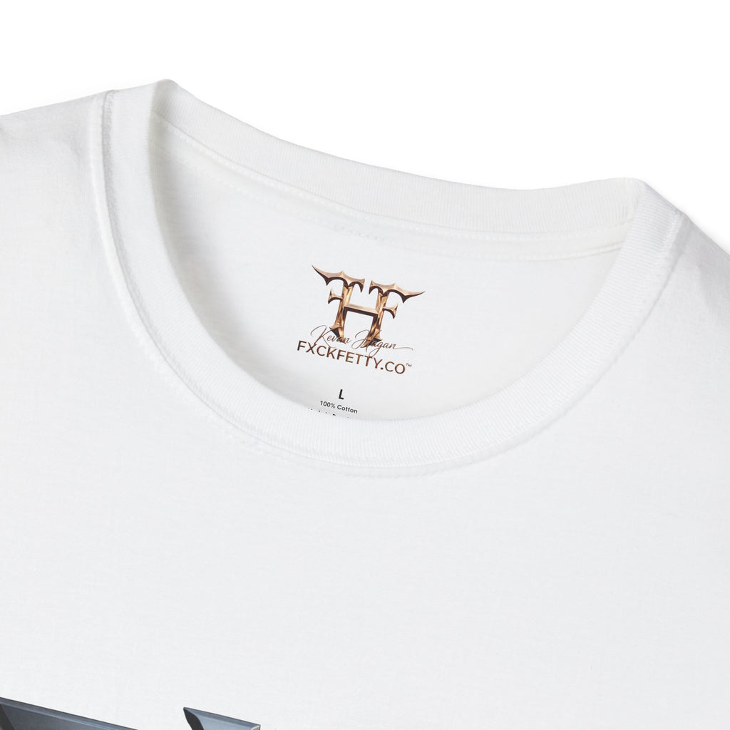 Winged Monogram T-Shirt — Metallic 'FH' Logo