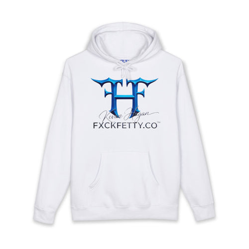 FXCKFETTY Co. Blue Gothic Logo Hoodie - Streetwear Pullover