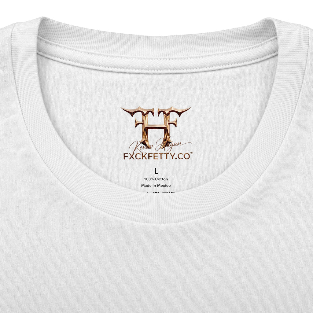 Graphic Crew Tee — 'F*ck Fetty' Winged Skull Design