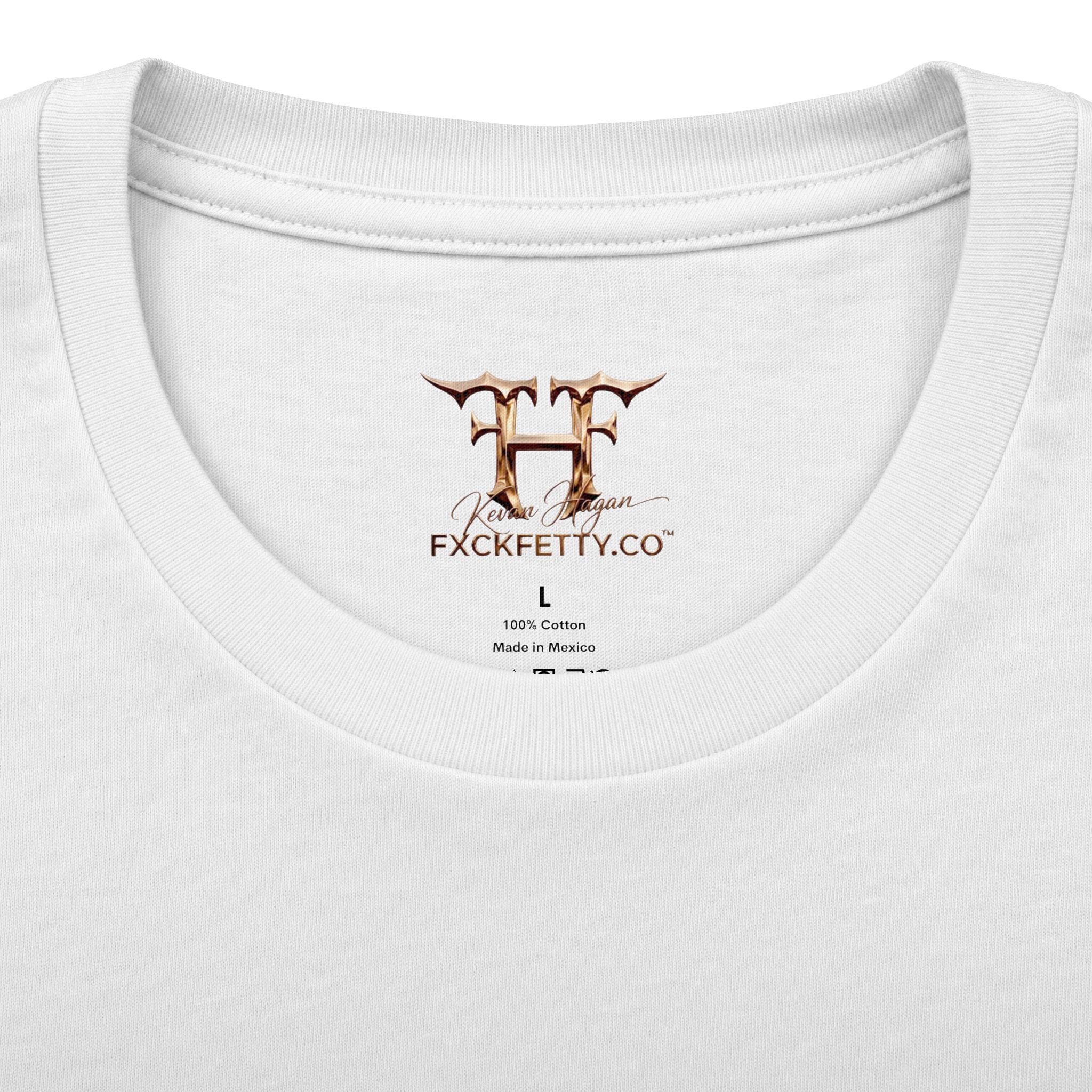 Graphic Crew Tee — 'F*ck Fetty' Winged Skull Design