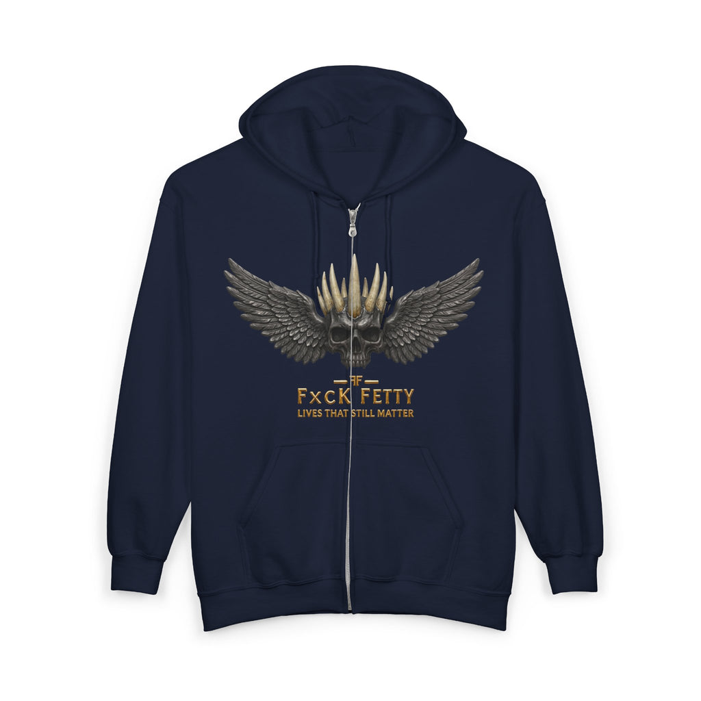 Winged Bullet Zip Hoodie — "Pack Fetti" Tactical Ammo Design