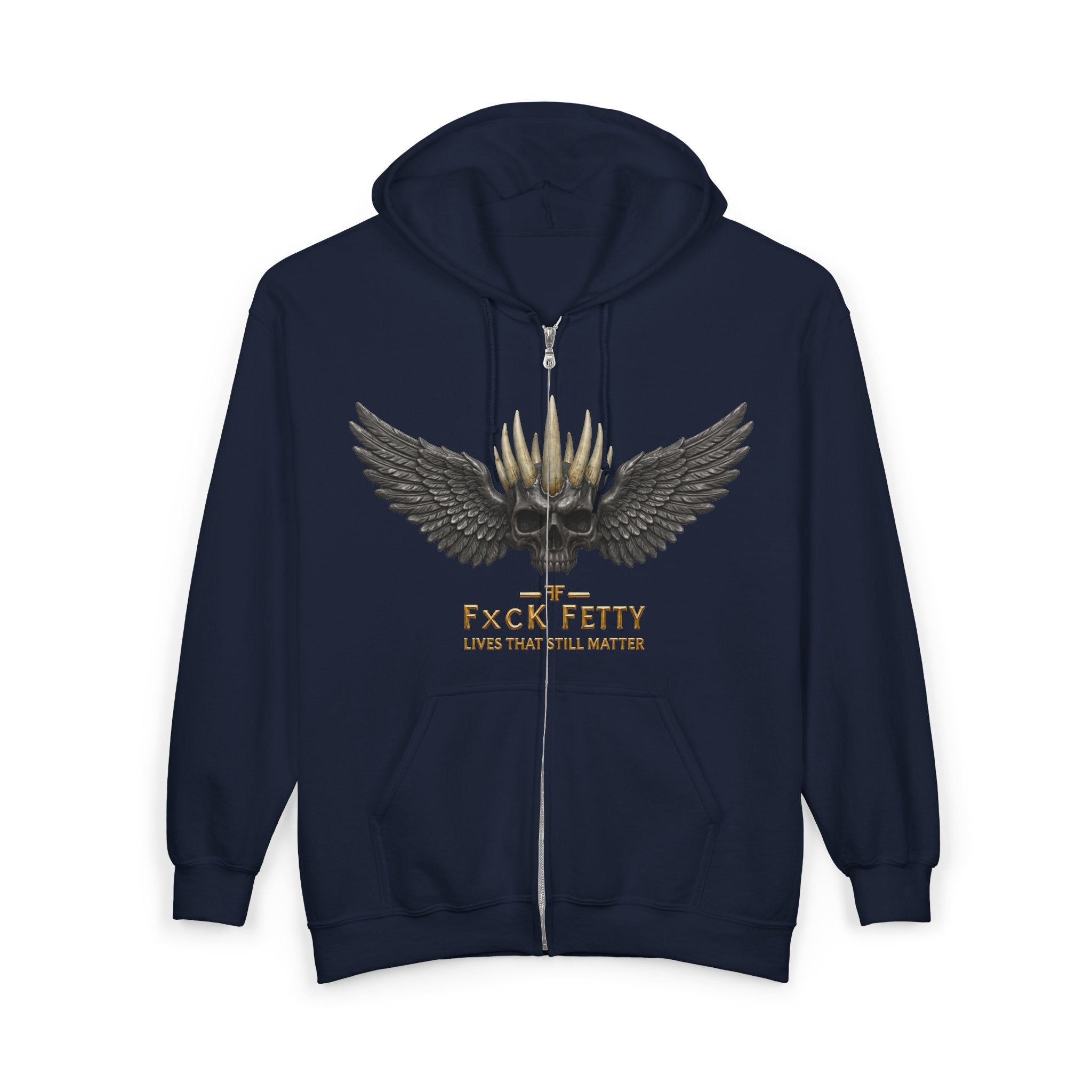 Winged Bullet Zip Hoodie — "Pack Fetti" Tactical Ammo Design