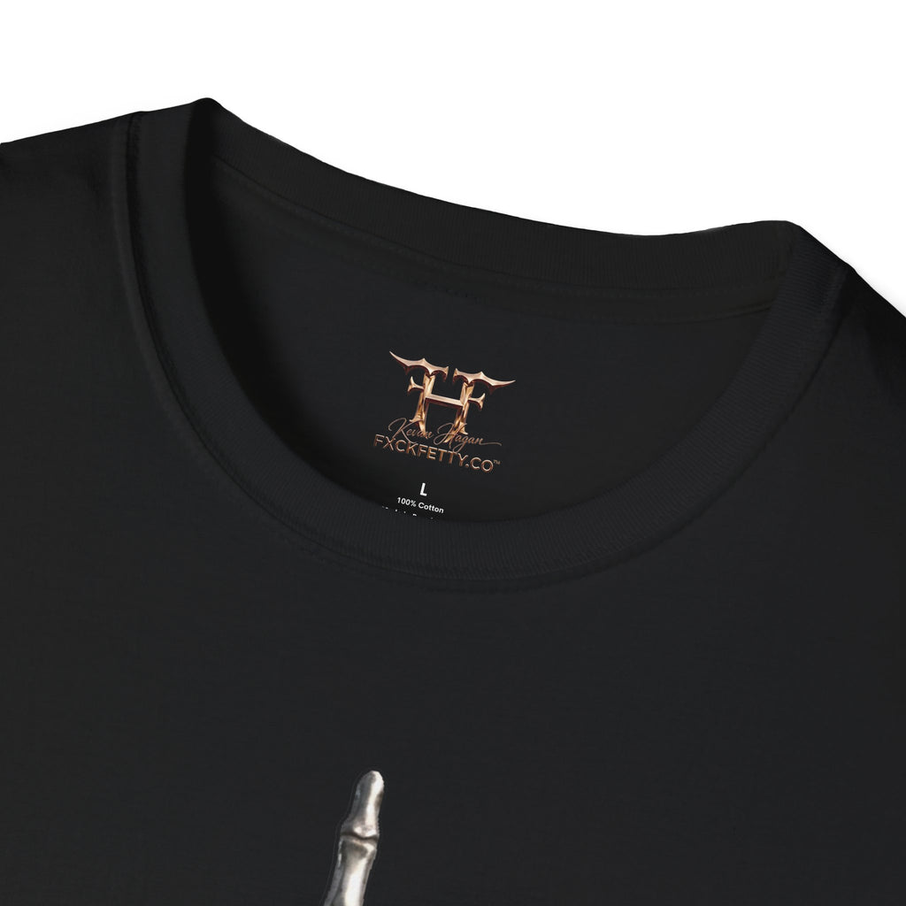 Graphic T-Shirt — Skeleton Hand Middle Finger “FETTY” Streetwear Tee
