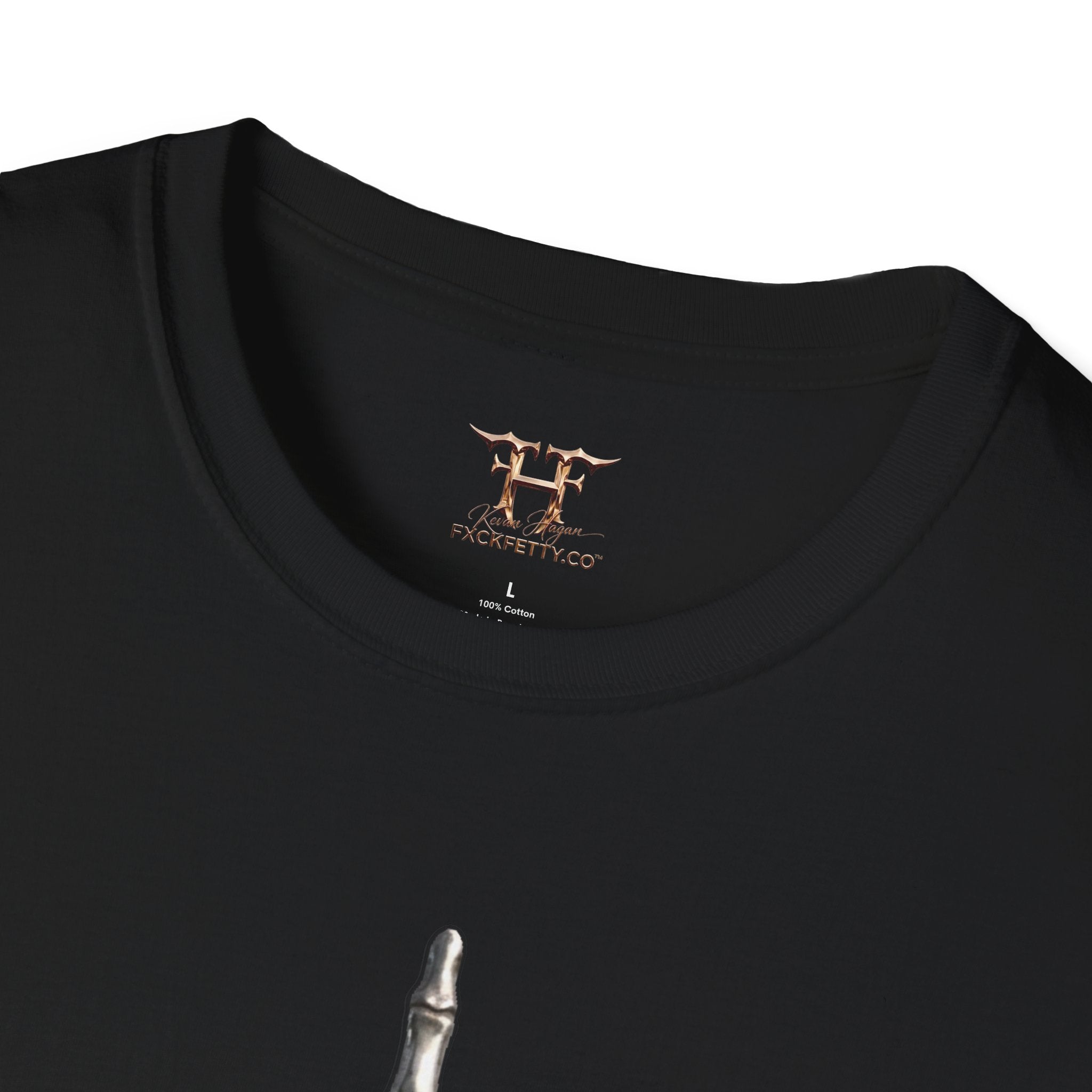 Graphic T-Shirt — Skeleton Hand Middle Finger “FETTY” Streetwear Tee