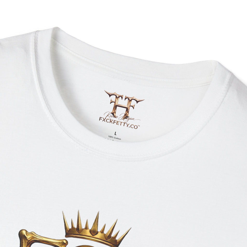 Fxck Fetty Gold Skull Tee — Edgy Crowned Skull Graphic T-Shirt