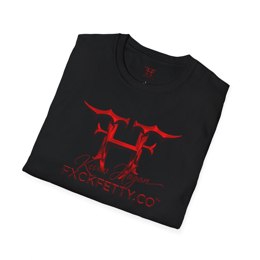 FF Logo Graphic T‑Shirt — 'Kevan Hagan' Signature Red Flame Design