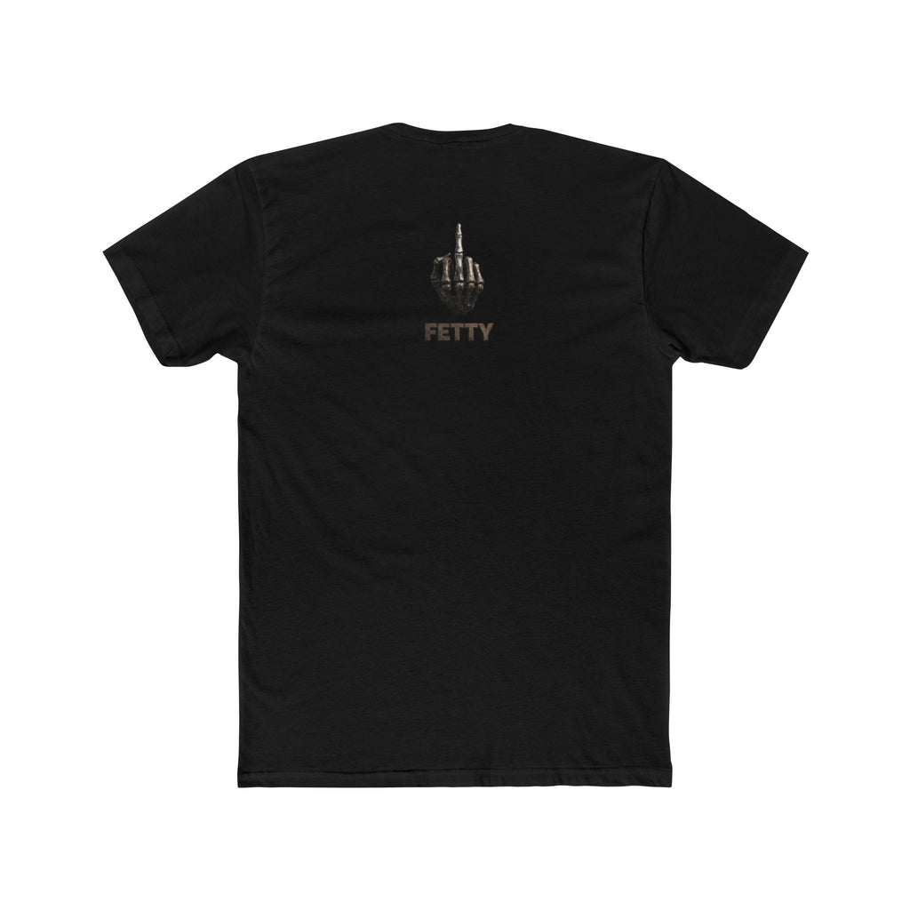 Graphic Crew Tee — 'F*ck Fetty' Winged Skull Design