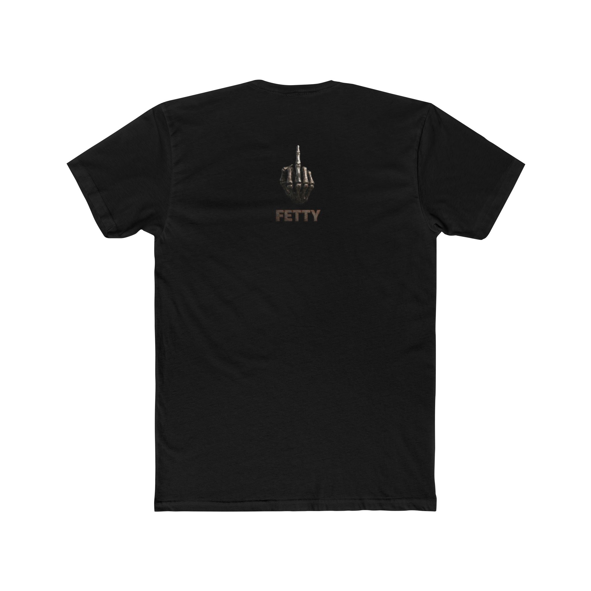 Graphic Crew Tee — 'F*ck Fetty' Winged Skull Design