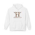 Hoodie — Elegant Monogram 'FF' Logo with 'Kevan Hagan' Script Back