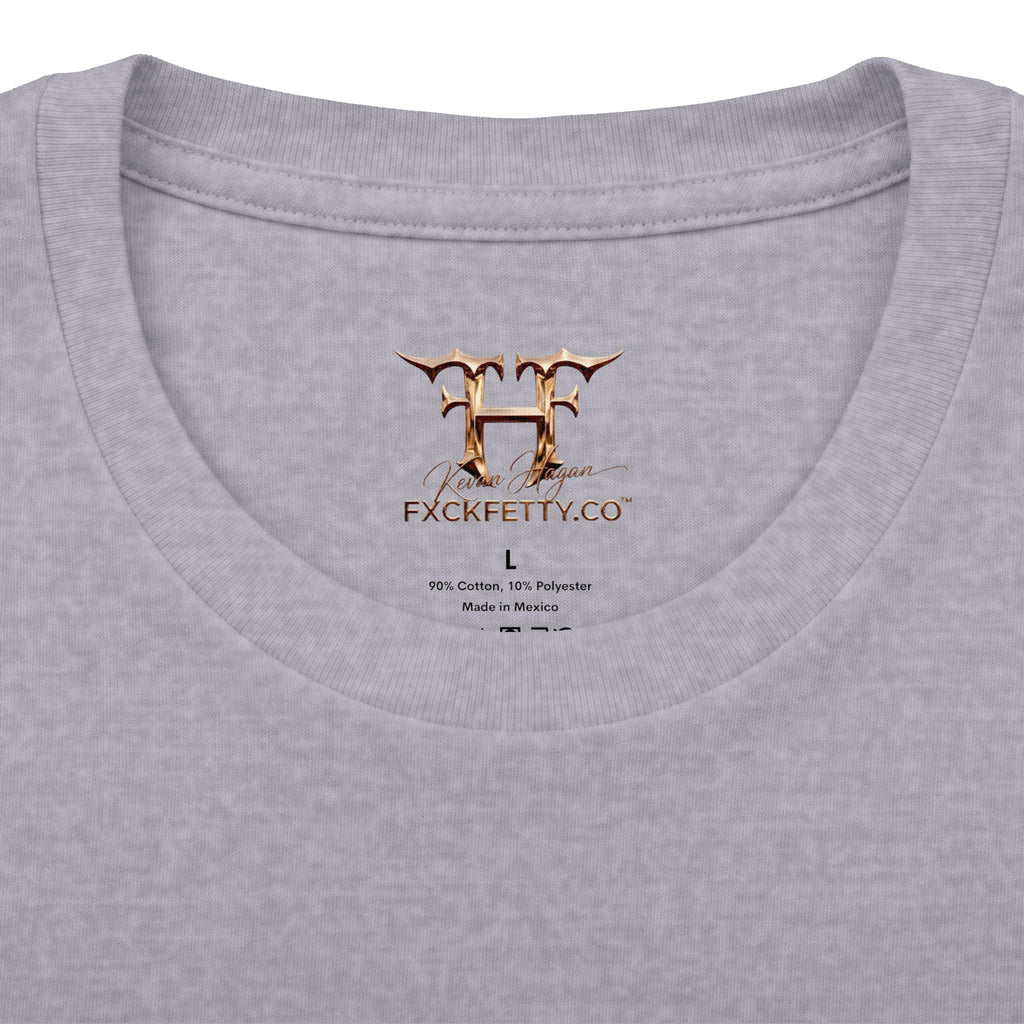 Graphic Crew Tee — 'F*ck Fetty' Winged Skull Design
