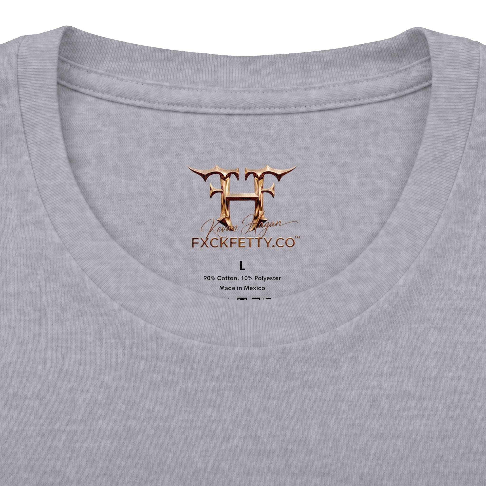 Graphic Crew Tee — 'F*ck Fetty' Winged Skull Design