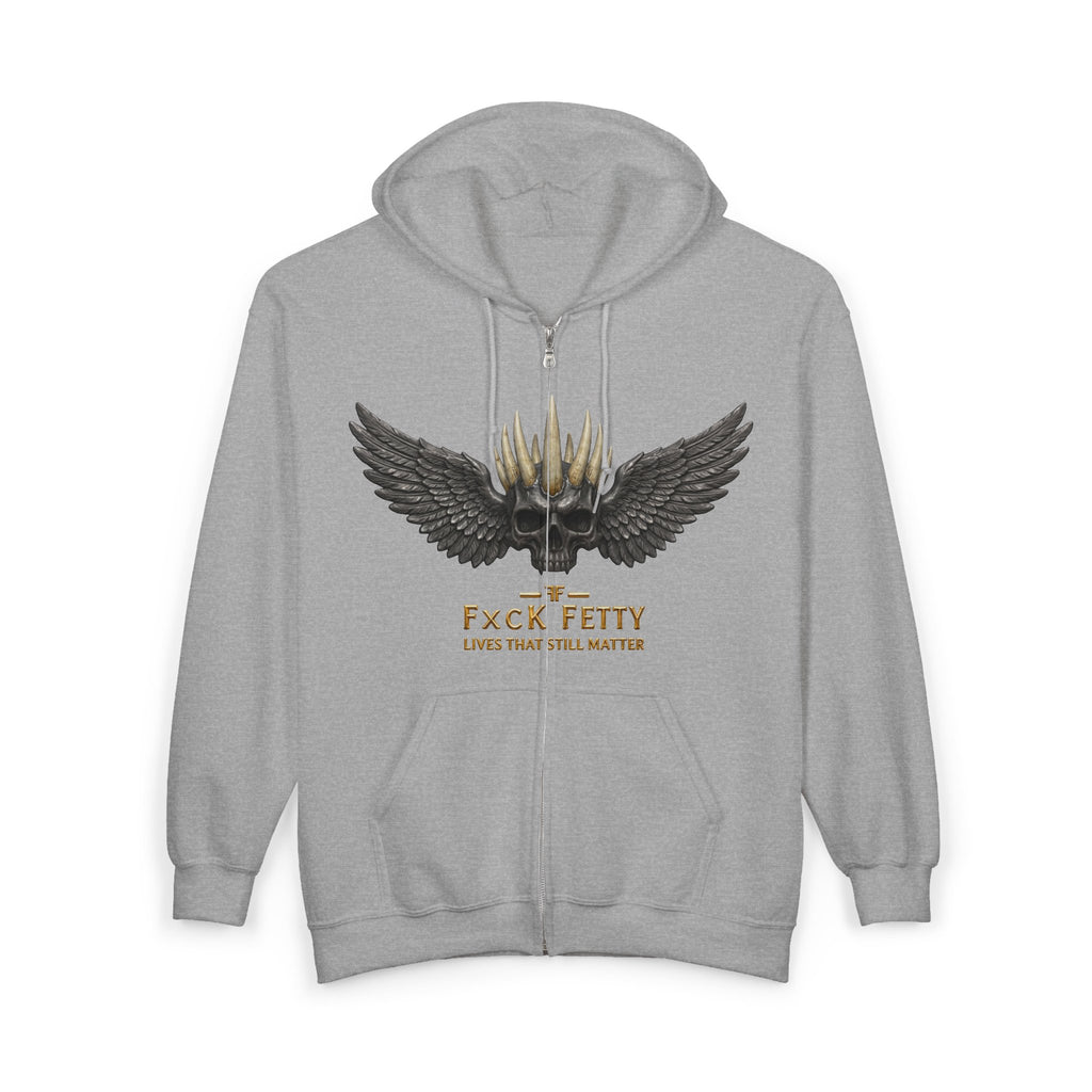 Winged Bullet Zip Hoodie — "Pack Fetti" Tactical Ammo Design