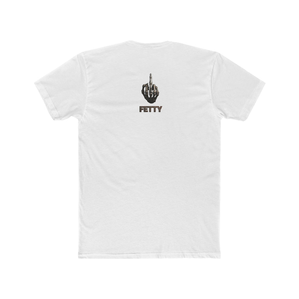 Graphic Crew Tee — 'F*ck Fetty' Winged Skull Design
