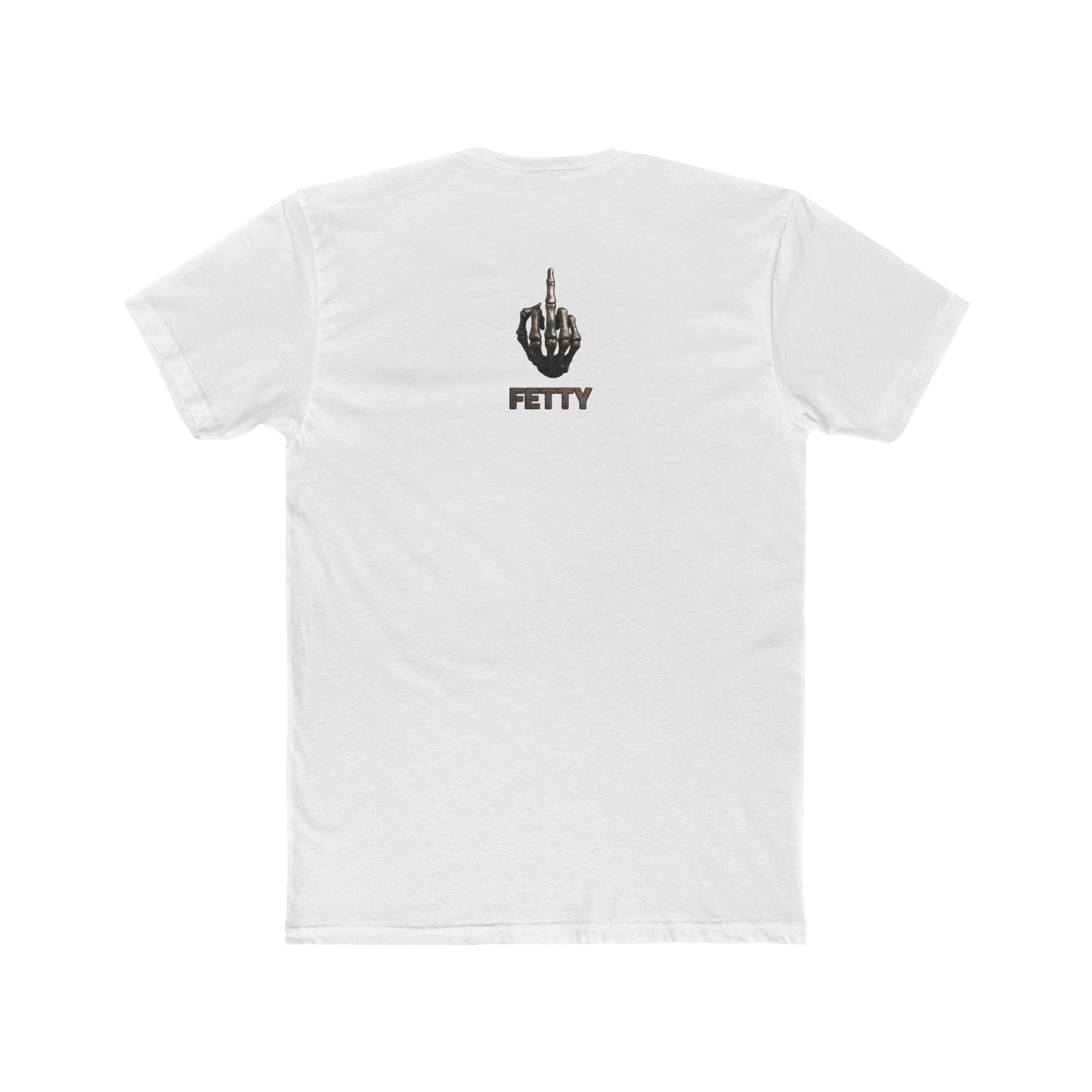Graphic Crew Tee — 'F*ck Fetty' Winged Skull Design