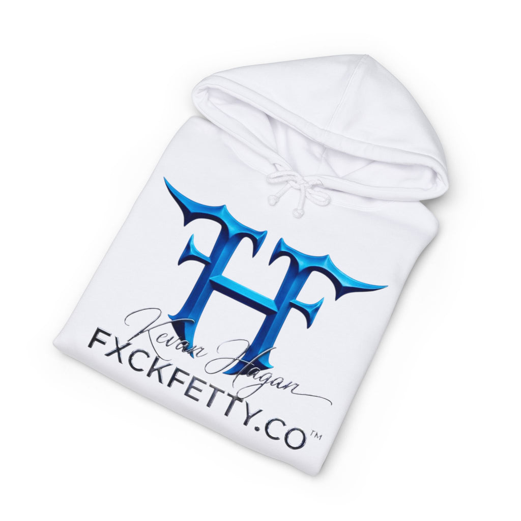 FXCKFETTY Co. Blue Gothic Logo Hoodie - Streetwear Pullover