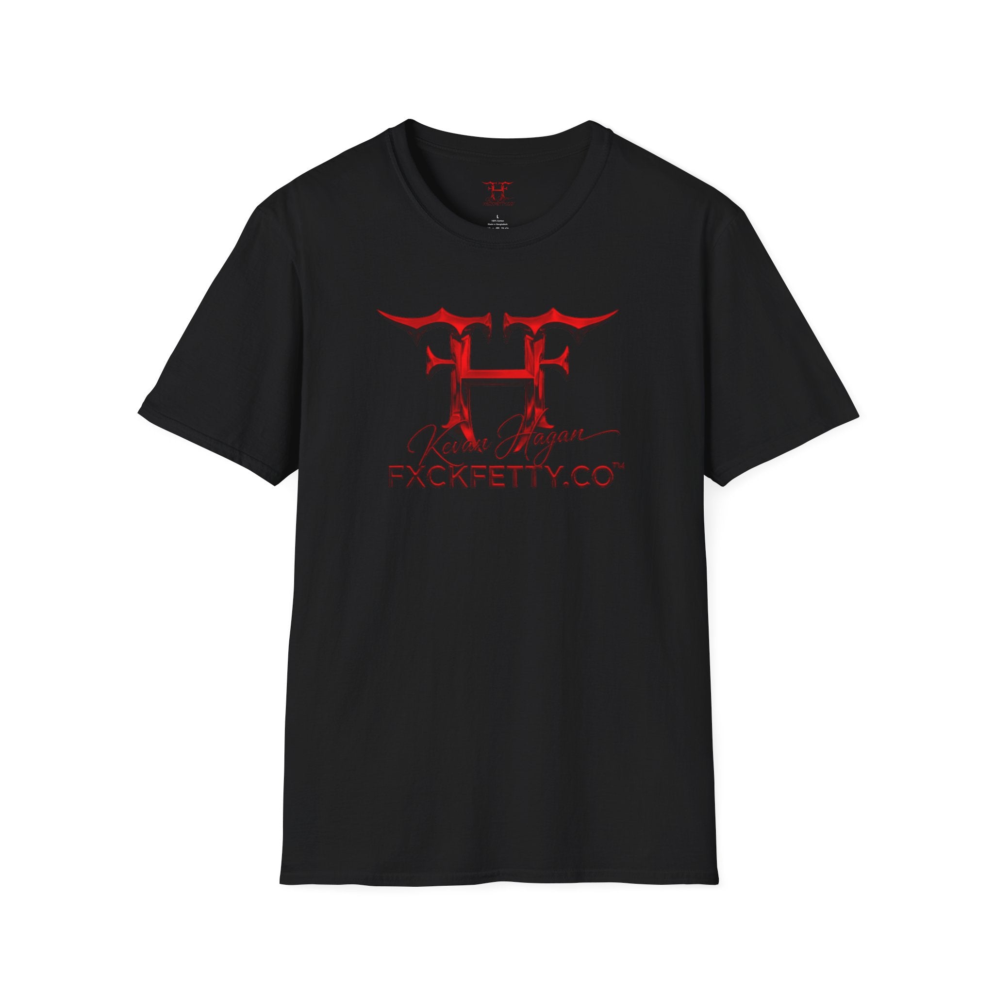 FF Logo Graphic T‑Shirt — 'Kevan Hagan' Signature Red Flame Design