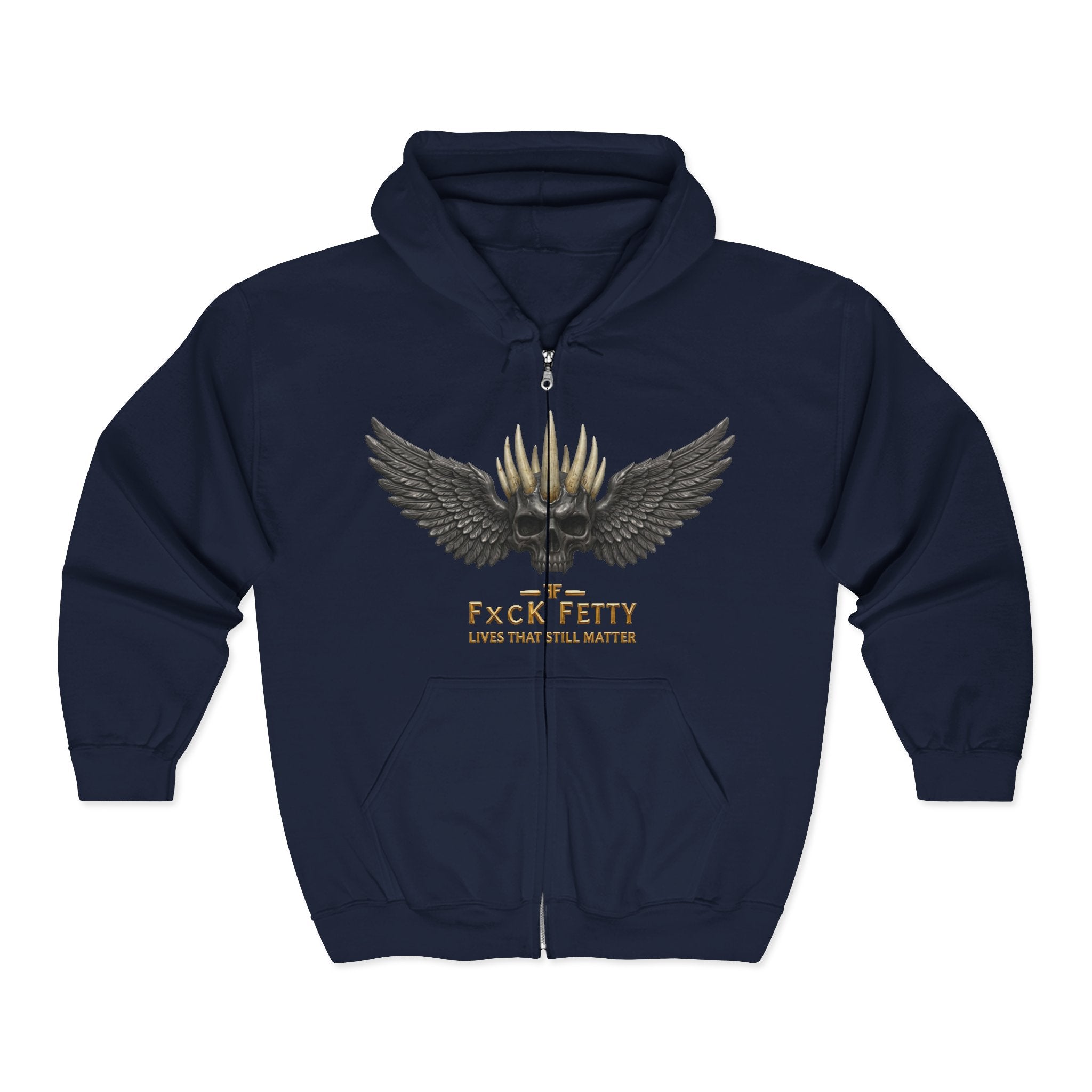 Winged Bullet Zip Hoodie — "Pack Fetti" Tactical Ammo Design