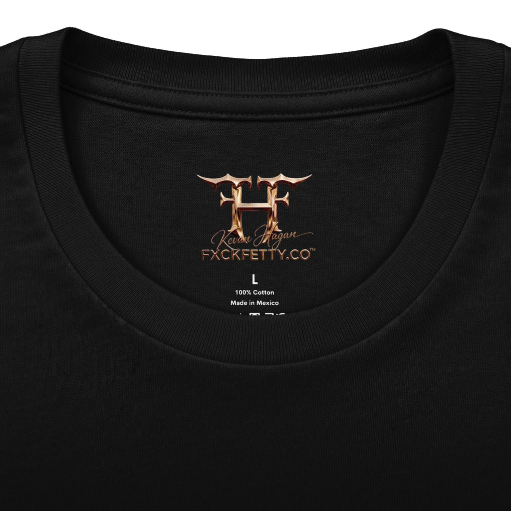 Graphic Crew Tee — 'F*ck Fetty' Winged Skull Design