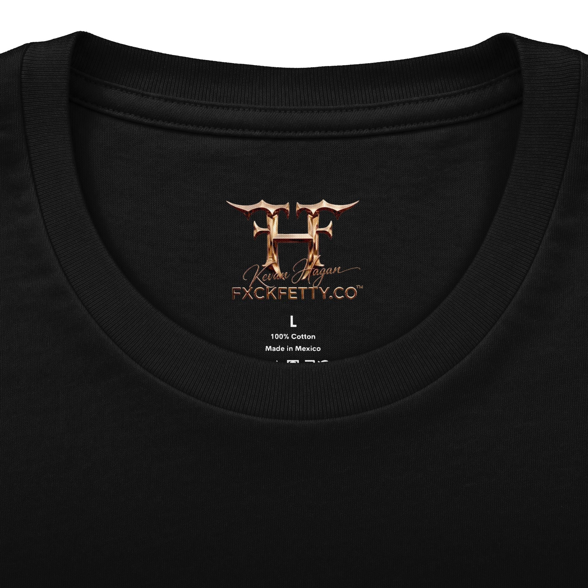 Graphic Crew Tee — 'F*ck Fetty' Winged Skull Design