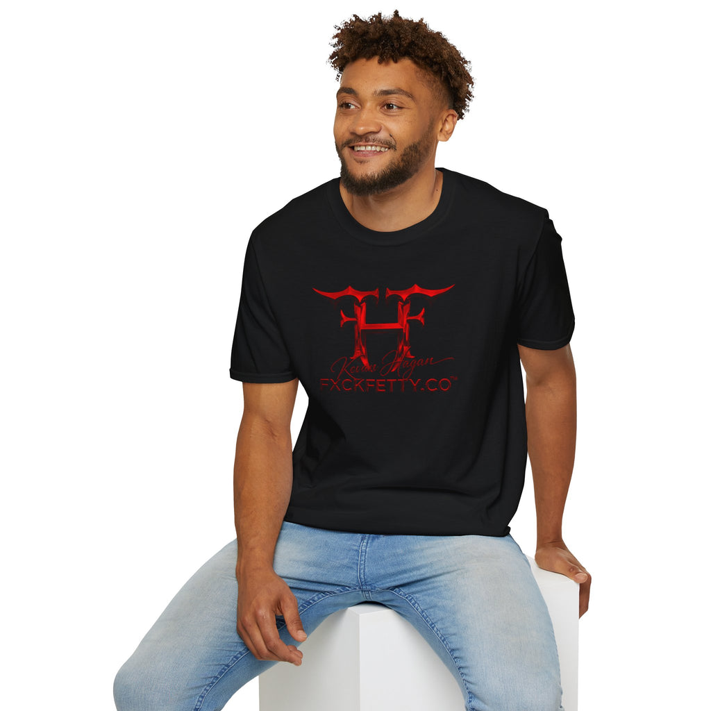 FF Logo Graphic T‑Shirt — 'Kevan Hagan' Signature Red Flame Design