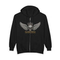 Winged Crown Zip Hoodie — Back Logo 'FCK R FTTY' Streetwear Jacket
