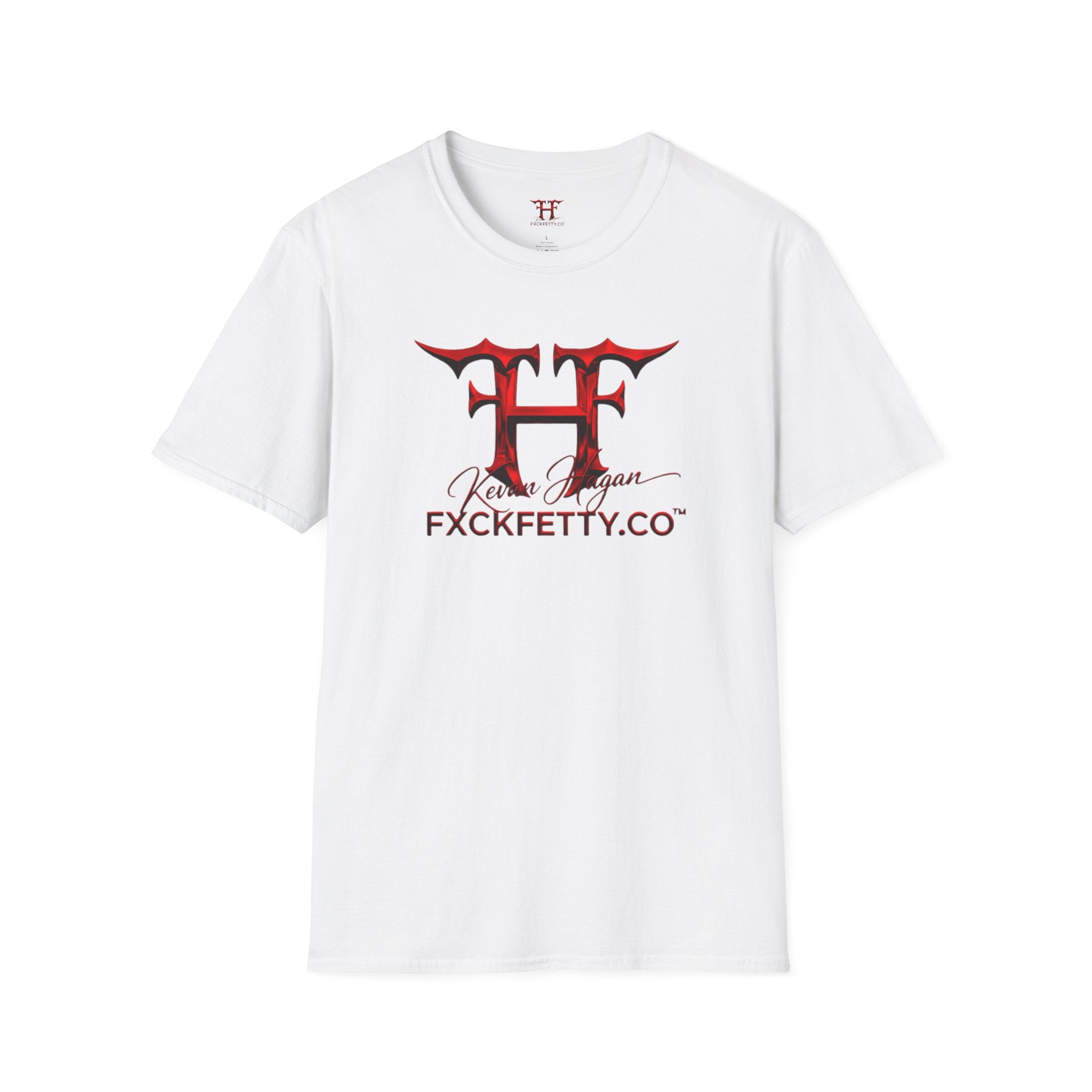 FF Logo Graphic T‑Shirt — 'Kevan Hagan' Signature Red Flame Design